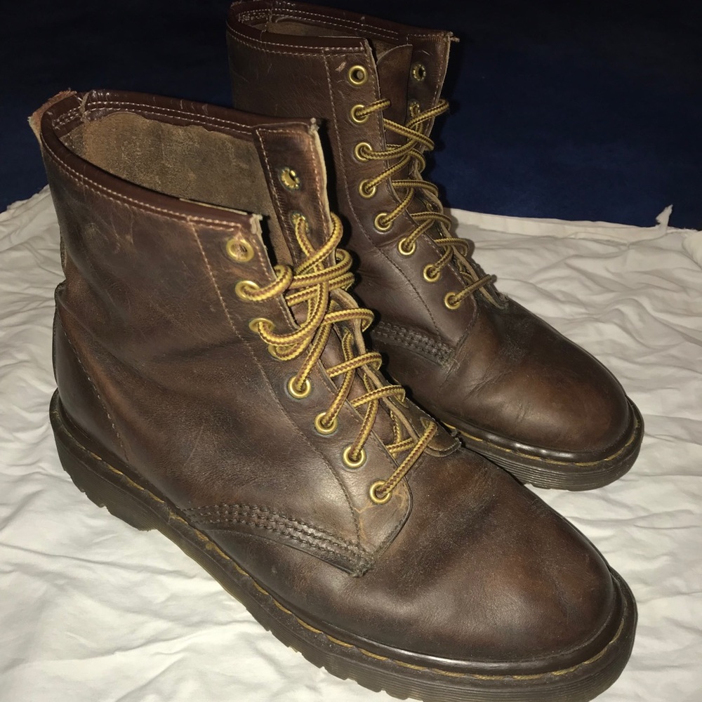 Dr. Martens Brown Leather Boots Size 9.5